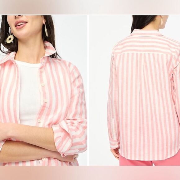 NWOT J Crew Blouse Linen Mix S - Picture 3 of 8